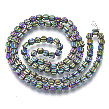 Electroplate Non-magnetic Synthetic Hematite Beads Strands(G-S352-34)-2