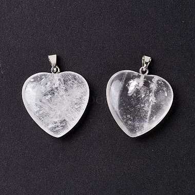 Natural Quartz Crystal Pendants(X-G-G956-B56-FF)-2