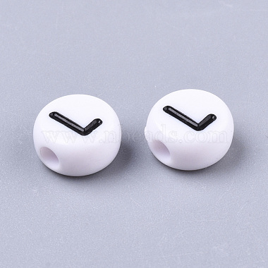 White Opaque Acrylic Beads(SACR-R249-01M)-3