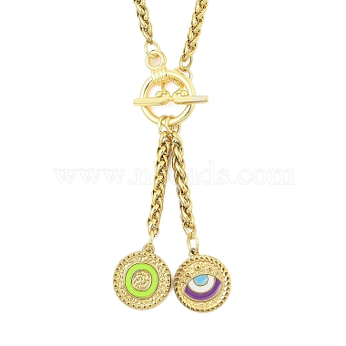 Green Yellow Letter O 304 Stainless Steel Necklaces