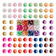 300 pcs 12 couleurs craquelées cuites peintes imitation jade ensemble de perles de verre(DGLA-TA0001-05)-1