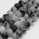 Chapelets de perles en quartz rutile noir naturel(G-F570-02-8mm)-1