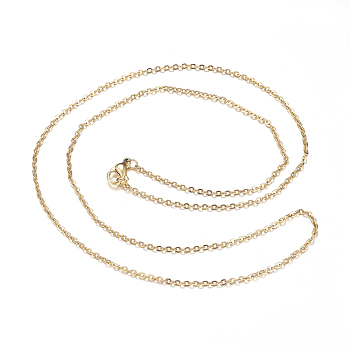 304 Stainless Steel Cable Chain Necklaces, with Lobster Claw Clasps, Golden, 19.6 inch(50cm), 1.8mm