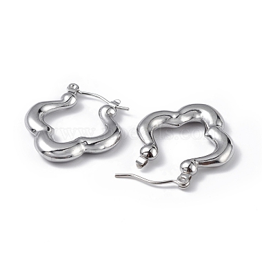 Boucles d'oreilles créoles en acier inoxydable anti-ternissement 304 pour femmes(EJEW-I284-13P)-2