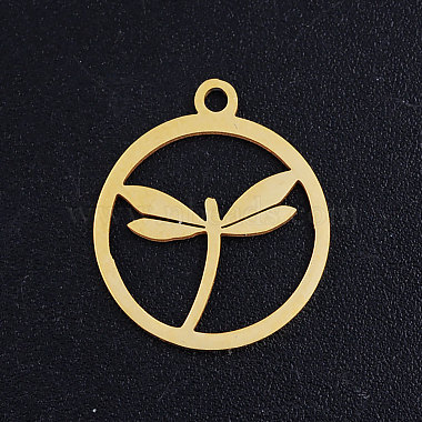 Golden Dragonfly Stainless Steel Pendants