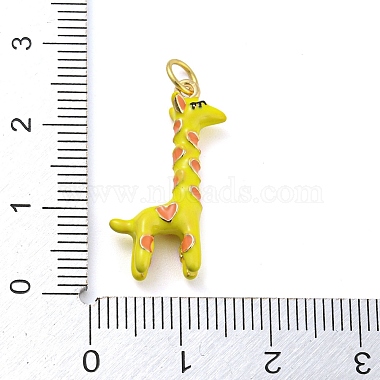 Подвески из латуни с эмалью и жирафом(KK-Q804-15G)-3
