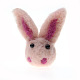 tête de lapin accessoires d'ornement en feutre de laine faits à la main(PW-WG88170-06)-1