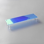 Laser Acrylic Jewelry Display Riser Stands, Rectangle, Colorful, 30x3x5cm(ODIS-WH0086-163)