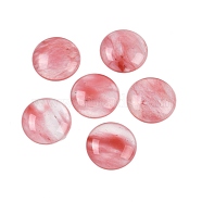 Cherry Quartz Glass Cabochons, Half Round/Dome, 25x5.5mm(G-H1596-FR-25mm-27)