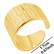 Vintage Stainless Steel Open Cuff Rings, Wide Band Rings for Men and Women, Golden(XN1892-2)