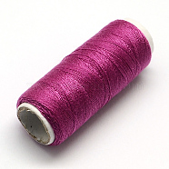 402 Polyester Sewing Thread Cords for Cloth or DIY Craft, Camellia, 0.1mm, about 120m/roll, 10rolls/bag(OCOR-R027-22)
