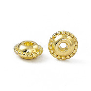 Rack Plating Alloy Spacer Beads, Disc, Light Gold, 5x2.5mm, Hole: 1mm(PALLOY-I216-58LG)