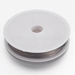 1Roll Original Color(Raw), Tiger Tail Wire, Nylon-coated Stainless Steel, Raw, 0.5mm, about 114.82 Feet(35m)/roll(X-L0.5MM01)
