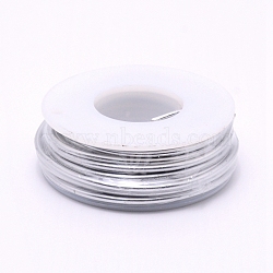 Aluminum Wire, with Spool, Silver, 12 Gauge, 2mm, 5.8m/roll(AW-G001-2mm-01)