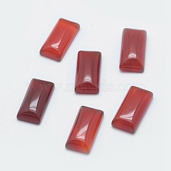 Natural Carnelian Cabochons, Dyed & Heated, Rectangle, 14x7x3.5mm(G-G759-J01)