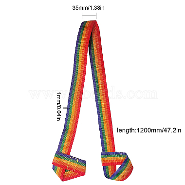 Gorgecraft 2 нейлоновый ремень для коврика для йоги(AJEW-GF0003-46A)-2