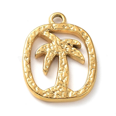 Real 18K Gold Plated Tree 304 Stainless Steel Pendants