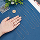 Elite 12Pcs Vacuum Plating 304 Stainless Steel Snake Chain Necklaces Set for Men Women(STAS-PH0001-28P)-3