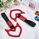 2Pcs ABS Plastic Devil Heart Rear Bumper Warning Handle Ring(HJEW-SP0001-51B)-4
