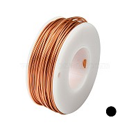 Round Aluminum Wire, Coral, 18 Gauge, 1mm, about 23m/roll(AW-G001-03-04)