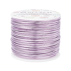 Round Aluminum Wire, Lilac, 15 Gauge, 1.5mm, about 223.09 Feet(68m)/roll(AW-BC0001-1.5mm-25)