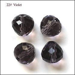 Imitation Austrian Crystal Beads, Grade AAA, Faceted, Teardrop, DarkSlate Blue, 6mm, Hole: 0.7~0.9mm(SWAR-F067-6mm-22)