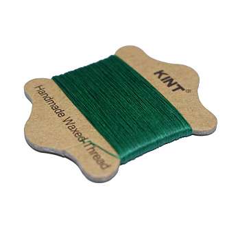 Waxed Nylon Cord, Dark Green, 0.55mm, about 21.87 yards(20m)/card