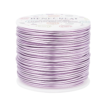 Round Aluminum Wire, Lilac, 15 Gauge, 1.5mm, about 223.09 Feet(68m)/roll