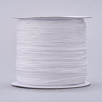 Nylon Thread, Nylon Jewelry Cord for Custom Woven Jewelry Making, White, 0.6mm, about 142.16 yards(130m)/roll