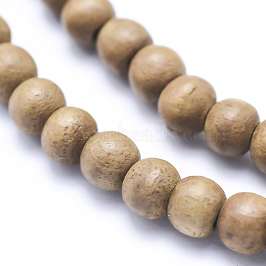 Natural Camphor Wood Beads Strands(WOOD-P011-10-10mm)-3