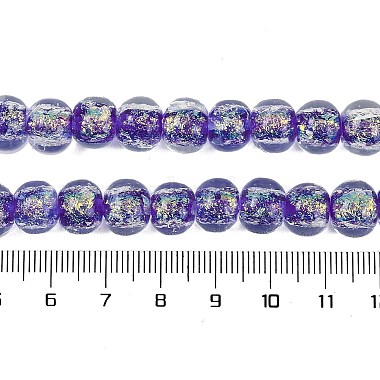 Handmade Foil Lampwork Beads Strands(FOIL-K003-04E)-4