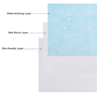 3-слойный нетканый комплект ткани для diy покрытия рта(AJEW-WH0105-29B)-5