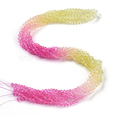 Pink Round Glass Beads