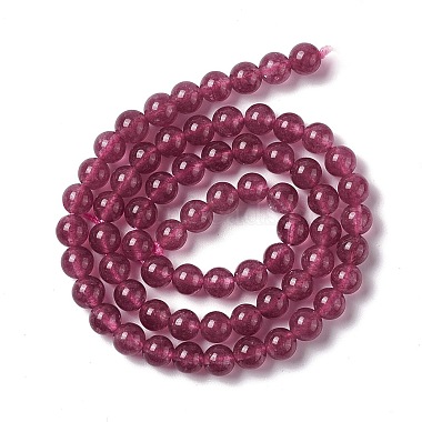 Natural Jade Imitation Garnet Beads Strands(G-I334-02A)-2