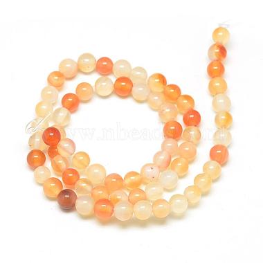 Natural Carnelian Beads Strands(G-Q462-8mm-45)-2