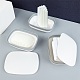 Conteneur de savon en plastique porte-savon de voyage porte-savon avec sac de savon en lin pour la maison salle de bain en plein air(AJEW-BC0004-02)-6