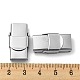 Non-Tarnish 201 Stainless Steel Watch Band Clasps(STAS-C006-1-02)-3