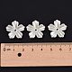 5-Petal Flower ABS Plastic Imitation Pearl Bead Caps(X-OACR-R016-21)-4