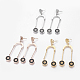304 Stainless Steel Dangle Stud Earrings(EJEW-I226-31)-1