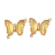 Brass Pave Faceted Glass Connector Charms(FIND-Z020-04Q)-1