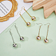 9 Pairs 3 Color Bling Disco Ball CCB Plastic Dangle Earrings(EJEW-AN0001-65)-7