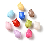 Opaque Acrylic Beads, Flower, 15x11.5x11mm, Hole: 3mm, about 458pcs/500g(OACR-P034-08B-M)