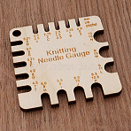 Wooden Sewing Rulers, Square, Antique White, 63x63mm(PW-WG8CC5D-09)