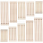 150Pcs 5 Style Eco-Friendly Brass Bar Links, Light Gold, 30pcs/style(KK-SC0002-74KCG)