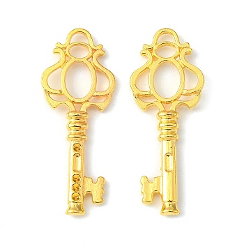 Alloy Pendants, Cadmium Free & Lead Free, Key, Golden, 45mm long, 17mm wide, 3.5mm thick