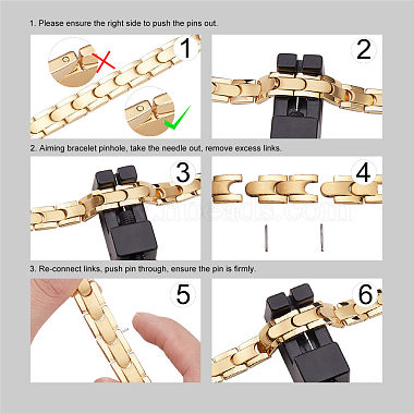 SHEGRACE Stainless Steel Watch Band Bracelets(JB648B)-6