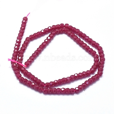 Perles de rubis / corindon rouge naturelles(G-D0013-64)-2