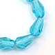 Chapelets de perles en verre transparent(X-GLAA-R168-8x11-01C)-2