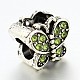 Large Hole Butterfly Alloy Rhinestone Beads(MPDL-L011-M)-3