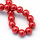 Chapelets de perles rondes en verre peint(X-HY-Q330-8mm-74)-4